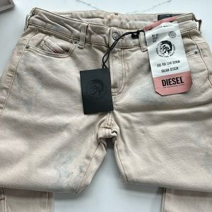 Diesel tan jeans.